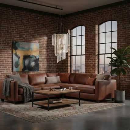 Ideal Lux - Suspension filaire en cristal CARLTON 8xE14/40W/230V d. 40 cm chrome brillant