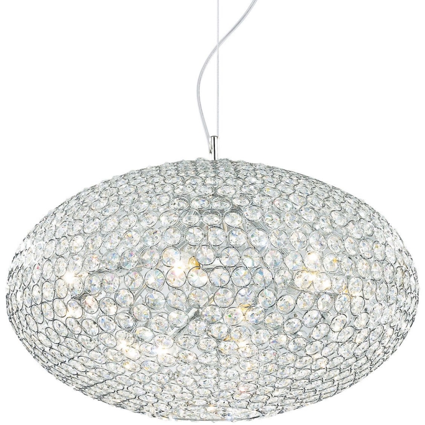 Ideal Lux - Suspension filaire en cristal ORION 12xE14/40W/230V d. 60 cm argent