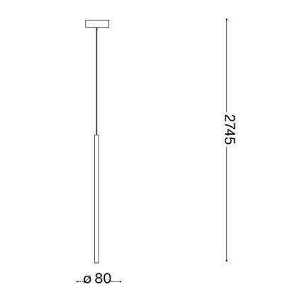 Ideal Lux - Suspension filaire FILO LED/3,5W/230V 2700K CRI 90 blanc