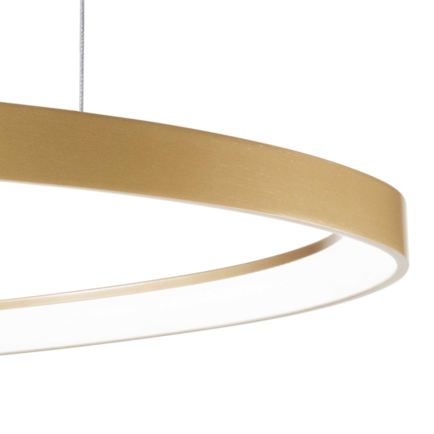 Ideal Lux - Suspension filaire GEMINI LED/48W/230V d. 61 cm CRI 90 doré