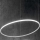 Ideal Lux - Suspension filaire HULAHOOP LED/39W/230V 3000K d. 81,5 cm CRI 90 blanc