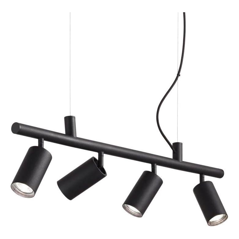 Ideal Lux - Suspension filaire LED DYNAMITE 4xGU10/7W/230V CRI 90 noir