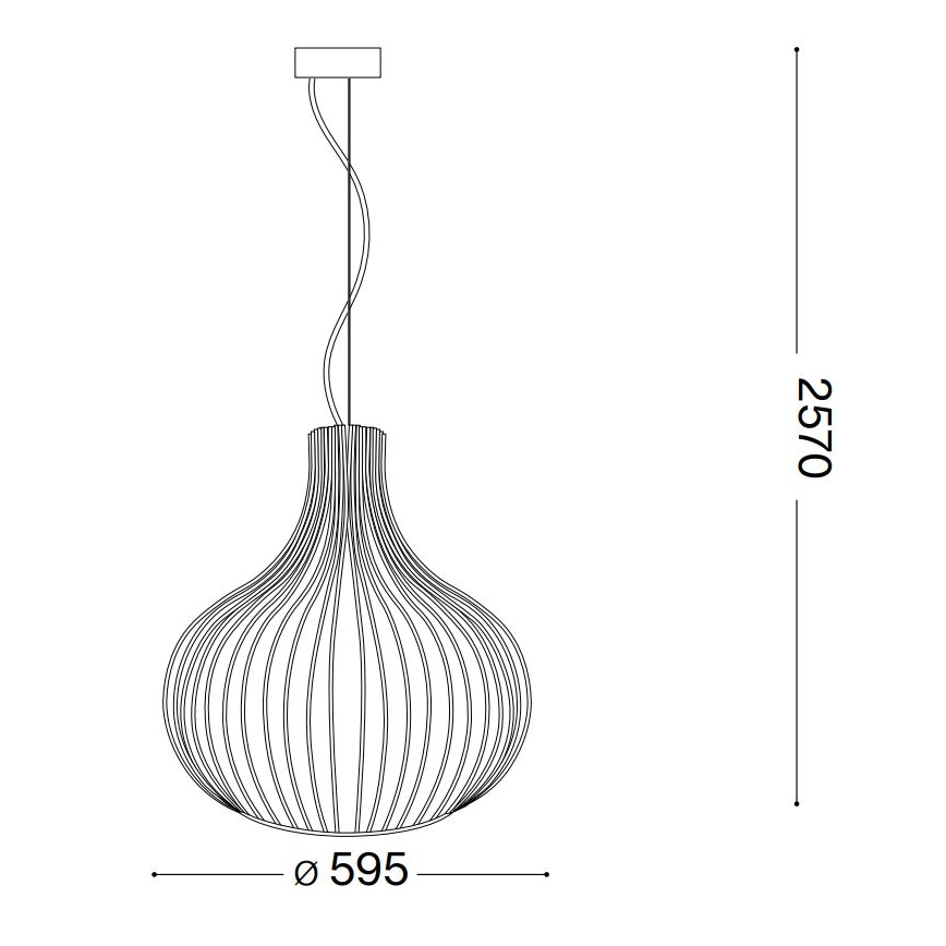 Ideal Lux - Suspension filaire ONION 1xE27/60W/230V d. 59,5 cm