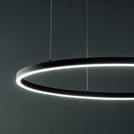 Ideal Lux - Suspension filaire ORACLE LED/89W/230V 3000K d. 150 cm noir