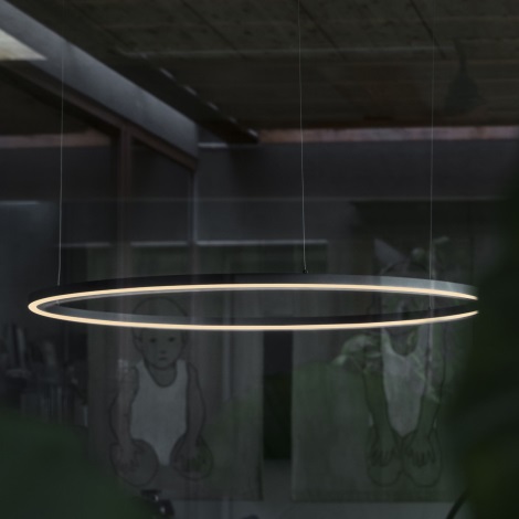Ideal Lux - Suspension filaire ORACLE SLIM LED/32W/230V d. 50 cm noir