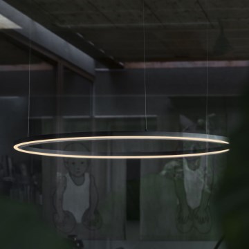 Ideal Lux - Suspension filaire ORACLE SLIM LED/53W/230V 2700K d. 90 cm noir