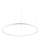 Ideal Lux - Suspension filaire ORACLE SLIM LED/55W/230V 4000K d. 90 cm blanc
