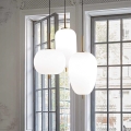Ideal Lux - Suspension filaire UMILE LED/55W/230V d. 60 cm CRI 90 laiton/blanc