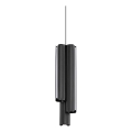 Ideal Lux - Suspension LED dimmable sur câble DORICA 3xLED/9W/230V CRI 90 Diam. 9,5 cm noire