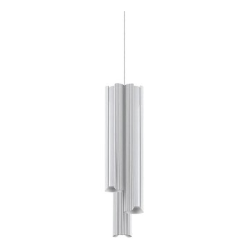 Ideal Lux - suspension LED dimmable sur câble DORICA 3xLED/9W/230V IRC 90 Ø 9,5 cm blanche