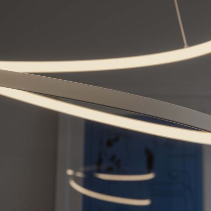 Ideal Lux - Suspension LED dimmable sur câble OZ LED/48W/230V Ø 60 cm IRC 90 blanc