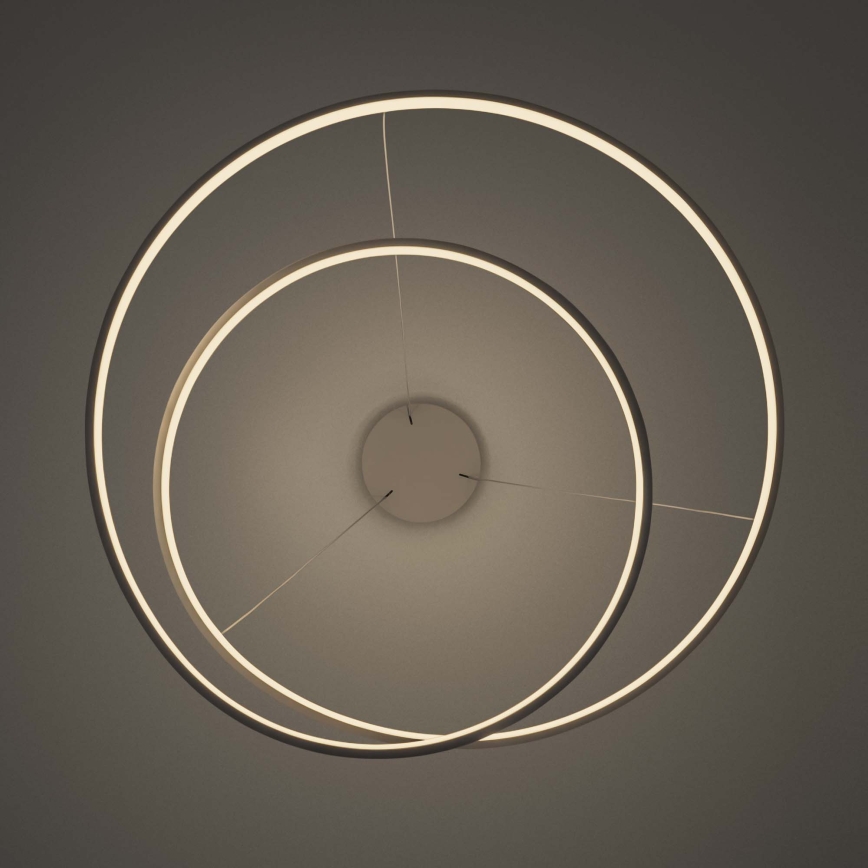 Ideal Lux - Suspension LED dimmable sur câble OZ LED/48W/230V Ø 60 cm IRC 90 blanc