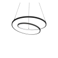 Ideal Lux - Suspension LED dimmable sur câble OZ LED/48W/230V Ø 60 cm IRC 90 noire