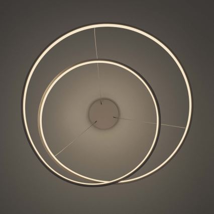 Ideal Lux - Suspension LED dimmable sur câble OZ LED/55W/230V, Ø 80 cm, IRC 90, blanc