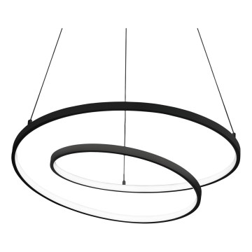 Ideal Lux - Suspension LED dimmable sur câble OZ LED/55W/230V Ø 80 cm IRC 90 noir