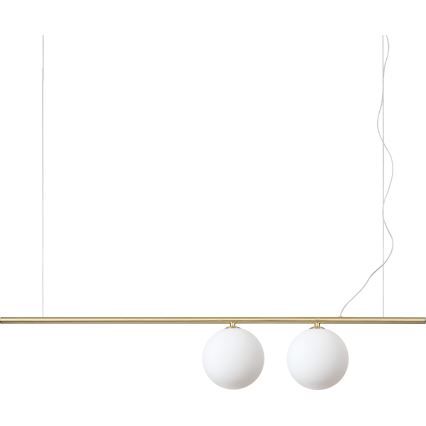 Ideal Lux - Suspension LED PERLINE sur câble 2xG9/3W/230V dorée