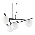 Ideal Lux - Suspension LED sur câble ATLAS 4xG9/3W/230V noir