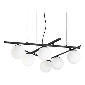 Ideal Lux - Suspension LED sur câble ATLAS 6xG9/3W/230V noir