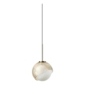 Ideal Lux - Suspension LED sur câble BLOOM 1xG9/3W/230V Ø 11,5 cm doré/beige fumé