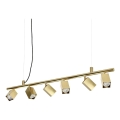 Ideal Lux - Suspension LED sur câble DYNAMITE 6xGU10/7W/230V IRC 90 laiton