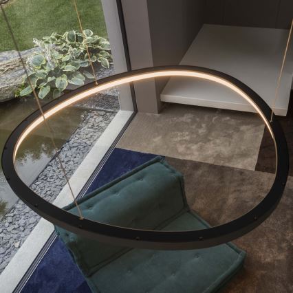 Ideal Lux - suspension LED sur câble GEMINI LED/47W/230V 2700K Ø 61 cm IRC 90 noir