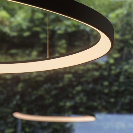 Ideal Lux - suspension LED sur câble GEMINI LED/47W/230V 2700K Ø 61 cm IRC 90 noir