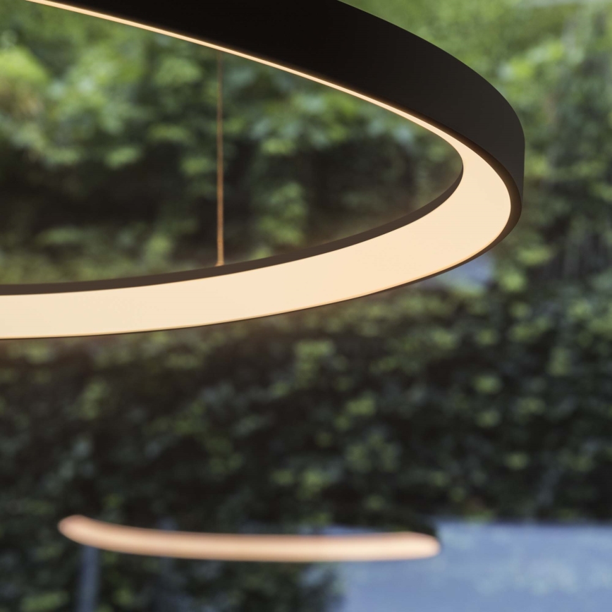 Ideal Lux - suspension LED sur câble GEMINI LED/47W/230V 2700K Ø 61 cm IRC 90 noir