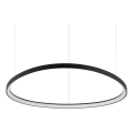 Ideal Lux - suspension LED sur câble GEMINI LED/78W/230V 2700K Ø 105 cm CRI 90 noire
