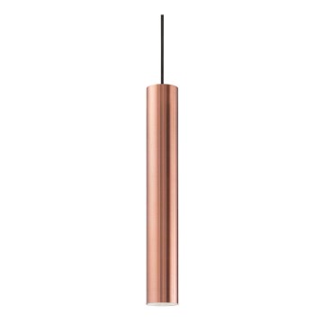 Ideal Lux - Suspension LED sur câble LOOK 1xGU10/7W/230V IRC 90 Ø 6 cm cuivrée