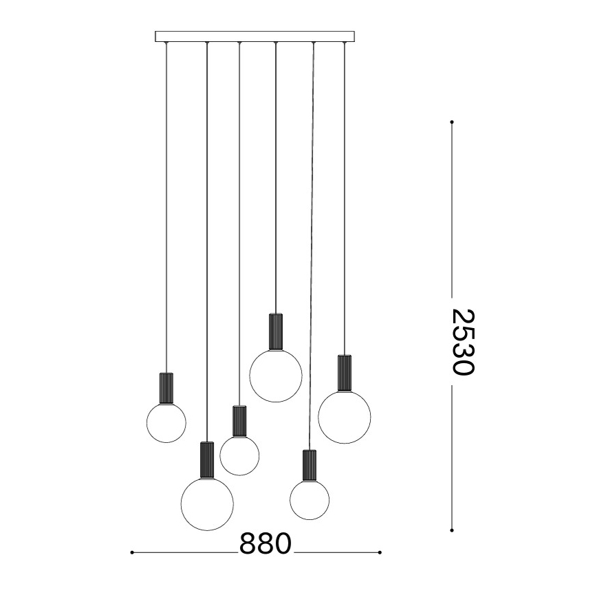 Ideal Lux - Suspension LED sur câble ODEON LED/39W/230V CRI 90 beige/blanc