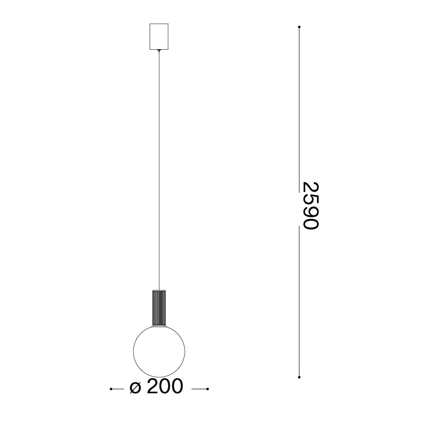 Ideal Lux - Suspension LED sur câble ODEON LED/8W/230V IRC 90 Ø 20 cm beige/blanc
