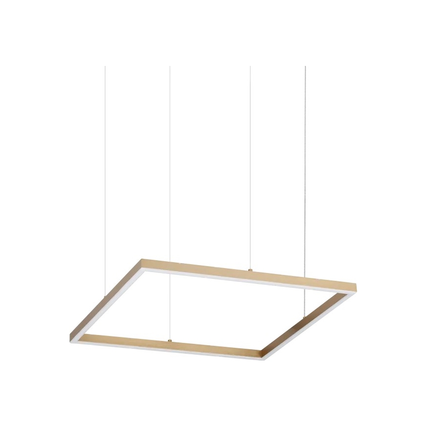 Ideal Lux - Suspension LED sur câble ORACLE SLIM LED/33W/230V 3000K CRI 90 50x50 cm dorée