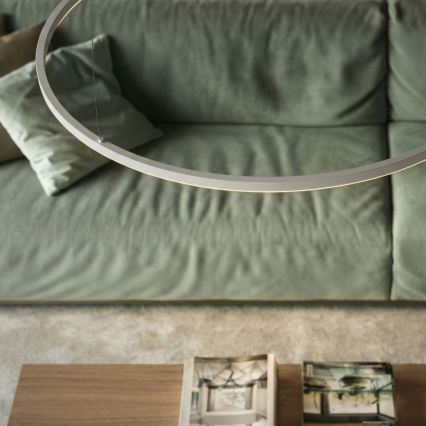 Ideal Lux - Suspension LED dimmable sur câble ORACLE SLIM LED/40W/230V 3000K IRC 90 Ø 70 cm blanc