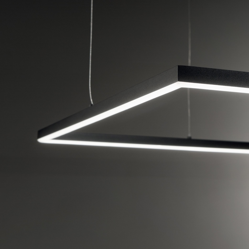 Ideal Lux - Suspension LED sur câble ORACLE SLIM LED/44W/230V 3000K IRC 90 70x70 cm noir