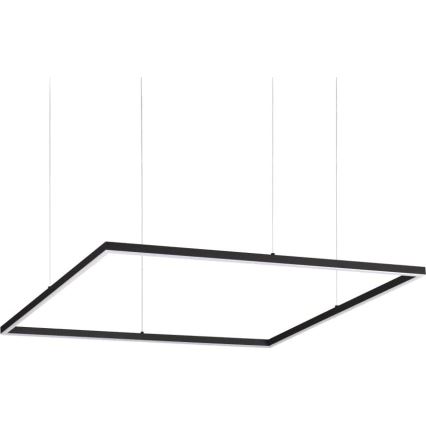 Ideal Lux - Suspension LED sur câble ORACLE SLIM LED/53W/230V 3000K CRI 90 90x90 cm noire