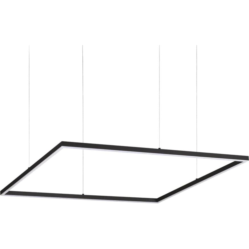 Ideal Lux - Suspension LED sur câble ORACLE SLIM LED/53W/230V 3000K CRI 90 90x90 cm noire