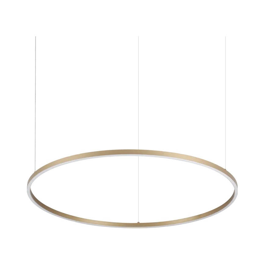 Ideal Lux - Suspension LED sur câble ORACLE SLIM LED/53W/230V 3000K CRI 90 Ø 90 cm dorée