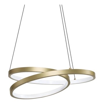 Ideal Lux - Suspension LED sur câble OZ LED/38W/230V Ø 40 cm CRI 90 dorée