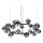 Ideal Lux - Suspension LED sur câble PERLAGE 25xG9/3W/230V 110 cm noir/noir fumé