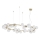 Ideal Lux - Suspension LED sur câble PERLAGE 30xG9/3W/230V 143 cm doré/blanc