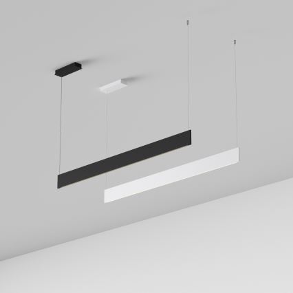 Ideal Lux - Suspension LED sur câble STEEL, 24 W, 230 V, 3000 K (IRC 90), 120 cm, noir