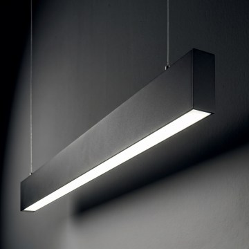 Ideal Lux - Suspension LED sur câble STEEL LED/29W/230V 4000K IRC 90 120 cm noir