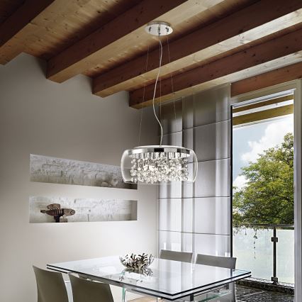 Ideal Lux - Suspension LED sur câbles 8xG9/3W/230V Ø 50 cm