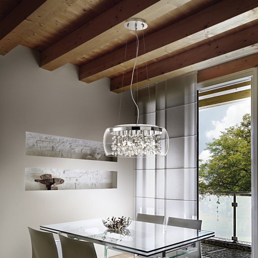 Ideal Lux - Suspension LED sur câbles 8xG9/3W/230V Ø 50 cm