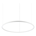 Ideal Lux - Suspension LED suspendue sur câble ORACLE SLIM LED/53W/230V 4000K IRC 90 Ø 90 cm blanche
