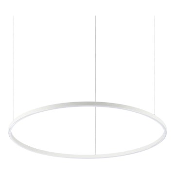 Ideal Lux - Suspension LED suspendue sur câble ORACLE SLIM LED/53W/230V 4000K IRC 90 Ø 90 cm blanche