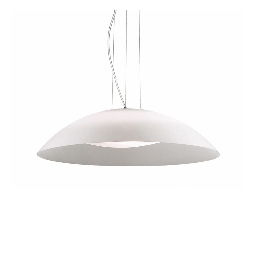Ideal Lux - Suspension sur câble 3xE27/60W/230V Ø 64 cm blanche