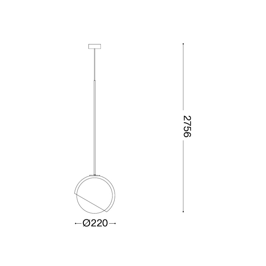 Ideal Lux - Suspension sur câble BLOOM 1xE27/42W/230V Ø 22 cm dorée/beige fumée