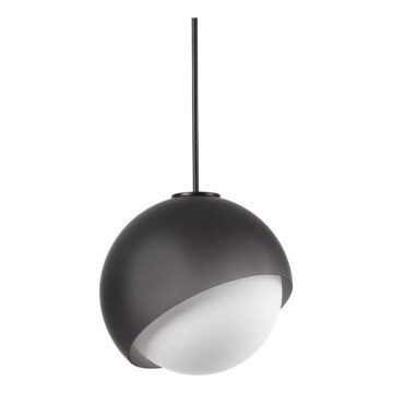 Ideal Lux - Suspension sur câble BLOOM 1xE27/42W/230V Ø 30 cm noire