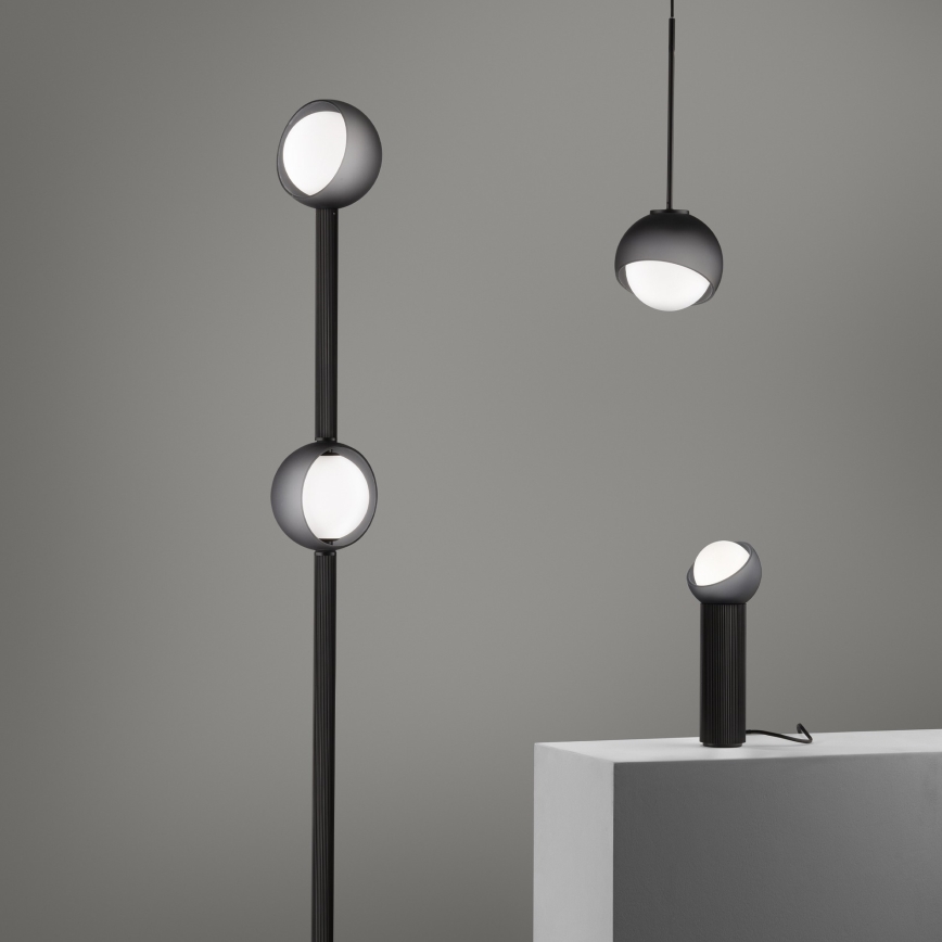 Ideal Lux - Suspension sur câble BLOOM 1xE27/42W/230V Ø 30 cm noire